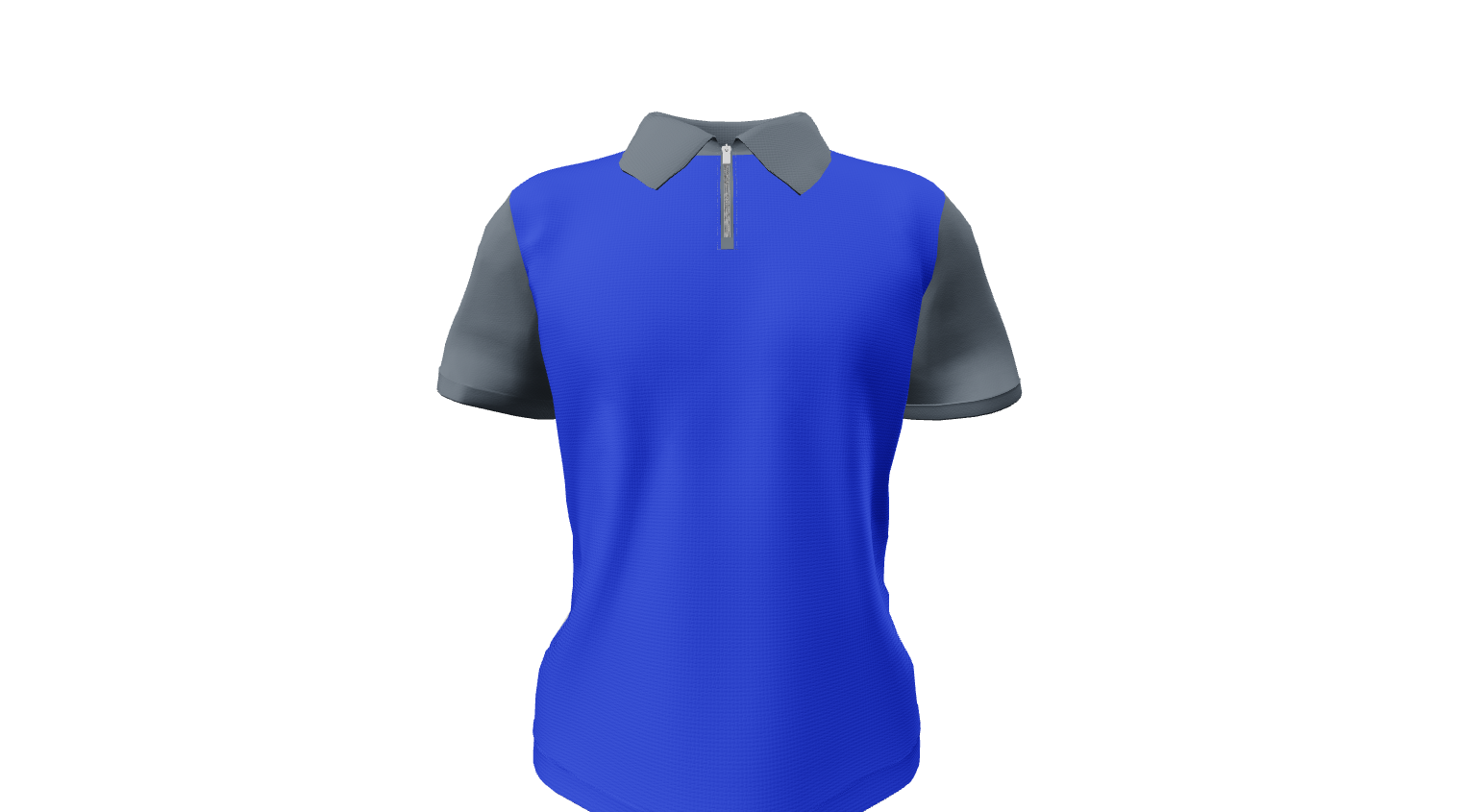 Zipper Polo Short Sleeve